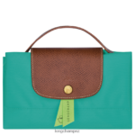 Men Turquoise Longchamp Le Pliage Original Briefcase Bags L06408489 - Image 5