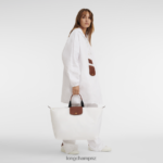 Men White Longchamp X D'heygere Travel bag / Backpack Bags L06408833 - Image 8
