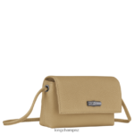 Women Beige Longchamp Roseau Essential Clutch Leather Goods L0640810 - Image 2