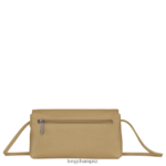 Women Beige Longchamp Roseau Essential Clutch Leather Goods L0640810 - Image 3