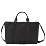 Women Black Longchamp 3D Handbag Bags L06408181 - Image 4