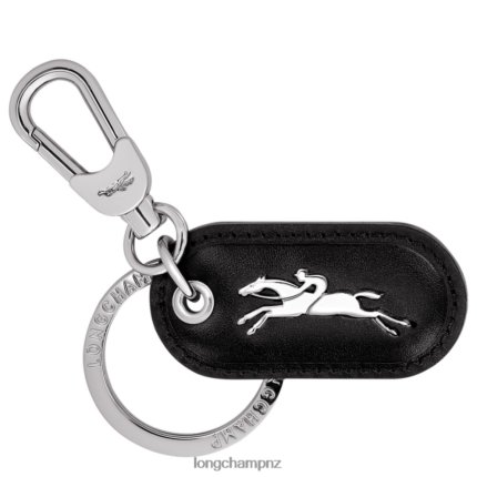 Women Black Longchamp Box-Trot Key rings Leather Goods L06408738