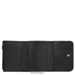 Women Black Longchamp Box-Trot Wallet Leather Goods L06408554 - Image 2