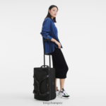 Women Black Longchamp Boxford Travel bag Bags L06408836 - Image 2