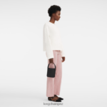 Women Black Longchamp Le Foulonne Handbag Bags L06408128 - Image 2