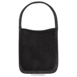 Women Black Longchamp Le Foulonne Handbag Bags L06408128 - Image 4