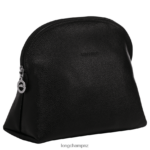 Women Black Longchamp Le Foulonne Toiletry case Bags L06408875 - Image 2