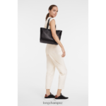 Women Black Longchamp Le Foulonne Tote bag Bags L06408384 - Image 2