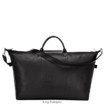 Women Black Longchamp Le Foulonne Travel bag Bags L06408827 - Image 4