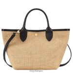 Women Black Longchamp Le Panier Pliage Basket bag Bags L0640828 - Image 4