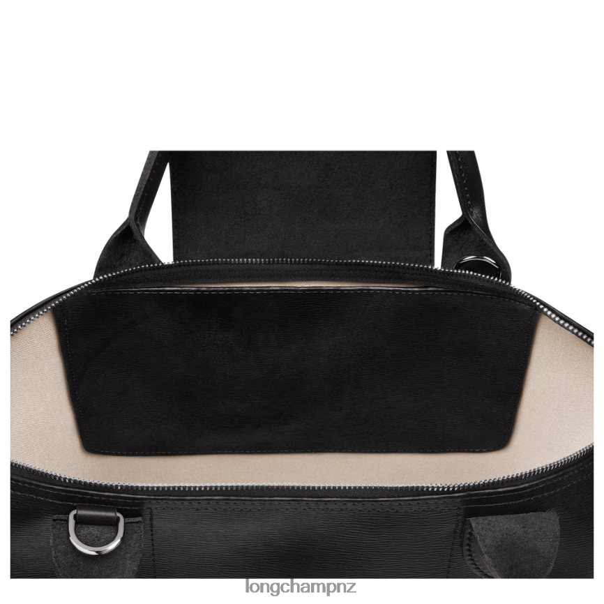 Women Black Longchamp Le Pliage City Top handle bag Bags L0640887 - Image 4