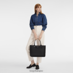 Women Black Longchamp Le Pliage City Tote bag Bags L0640883 - Image 2