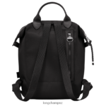 Women Black Longchamp Le Pliage Energy Backpack Bags L06408423 - Image 3