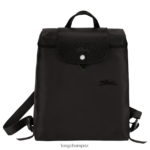 Women Black Longchamp Le Pliage Green Backpack Bags L06408434