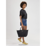 Women Black Longchamp Le Pliage Green Handbag Bags L06408192 - Image 2