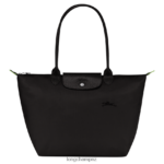 Women Black Longchamp Le Pliage Green Tote bag Bags L0640830