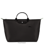 Women Black Longchamp Le Pliage Green Travel bag Bags L06408786