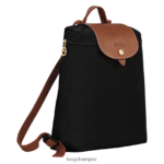Women Black Longchamp Le Pliage Original Backpack Bags L06408441 - Image 3