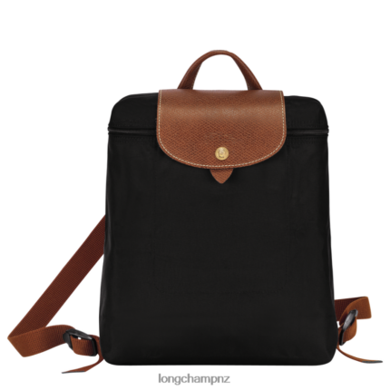 Women Black Longchamp Le Pliage Original Backpack Bags L06408441