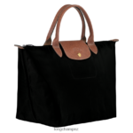 Women Black Longchamp Le Pliage Original Handbag Bags L06408204 - Image 3