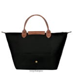 Women Black Longchamp Le Pliage Original Handbag Bags L06408204 - Image 4