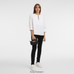Women Black Longchamp Le Pliage Original Pouch with handle Leather Goods L06408662 - Image 2