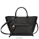 Women Black Longchamp Mailbox Handbag Bags L06408167