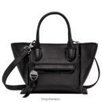 Women Black Longchamp Mailbox Handbag Bags L06408175