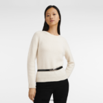Women Black Longchamp Roseau belt Accessories L06408908 - Image 2