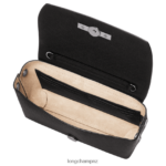 Women Black Longchamp Roseau Clutch Leather Goods L06408250 - Image 5