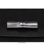 Women Black Longchamp Roseau Clutch Leather Goods L06408250 - Image 6