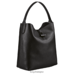 Women Black Longchamp Roseau Essential Hobo bag Bags L06408356 - Image 3