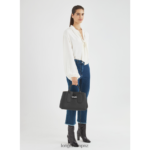 Women Black Longchamp Roseau Handbag Bags L06408103 - Image 2
