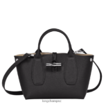 Women Black Longchamp Roseau Handbag Bags L06408112