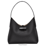 Women Black Longchamp Roseau Hobo bag Bags L06408375