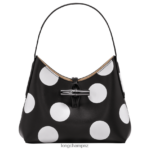 Women Black Longchamp Roseau Hobo bag Bags L06408383