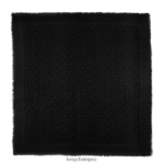 Women Black Longchamp Spring/Summer 2023 Collection Shawl Accessories L06408969