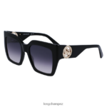 Women Black Longchamp Spring/Summer Collection 2023 Sunglasses Accessories L06408881 - Image 2