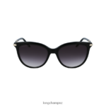 Women Black Longchamp Spring/Summer Collection 2023 Sunglasses Accessories L06408890