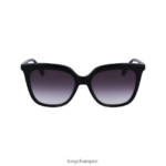 Women Black Longchamp Spring/Summer Collection 2023 Sunglasses Accessories L06408896