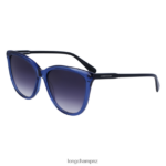 Women Blue Longchamp Fall/Winter 2022 Collection Sunglasses Accessories L06408905 - Image 2