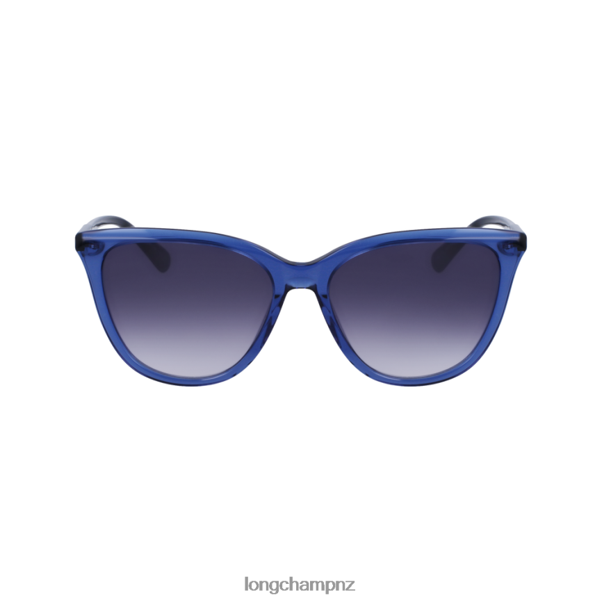 Women Blue Longchamp Fall/Winter 2022 Collection Sunglasses Accessories L06408905 - Image 1