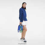 Women Blue Longchamp Le Pliage Re-Play Handbag Bags L0640844 - Image 2