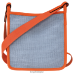 Women Blue/Orange Longchamp Le Foulonne Crossbody bag Bags L06408259 - Image 4