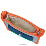 Women Blue/Orange Longchamp Le Foulonne Crossbody bag Bags L06408259 - Image 5