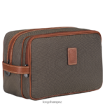 Women Brown Longchamp Boxford Toiletry case Bags L06408863 - Image 2