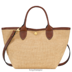 Women Brown Longchamp Le Panier Pliage Basket bag Bags L0640864 - Image 4