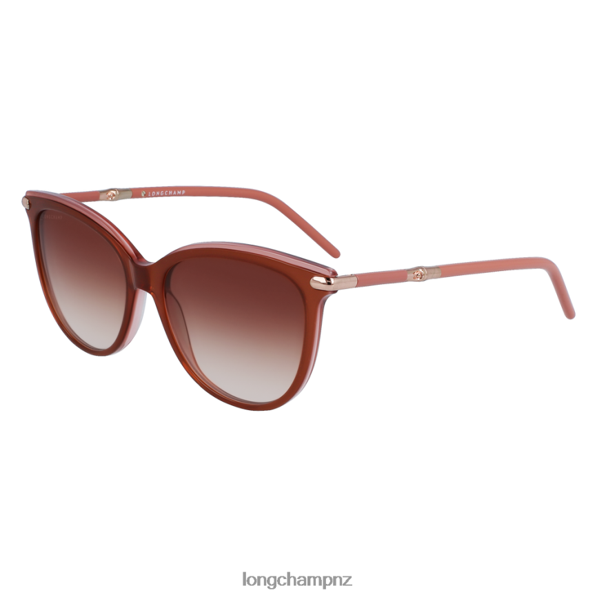 Women Brown rose Longchamp Spring/Summer Collection 2023 Sunglasses Accessories L06408892 - Image 2