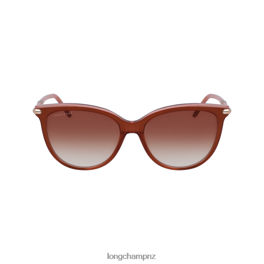 Women Brown rose Longchamp Spring/Summer Collection 2023 Sunglasses Accessories L06408892 - Image 1