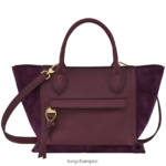 Women Burgundy Longchamp Mailbox Handbag Bags L06408161